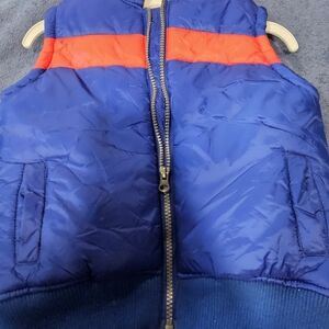 Gymboree Blue and Orange Puffer Vest